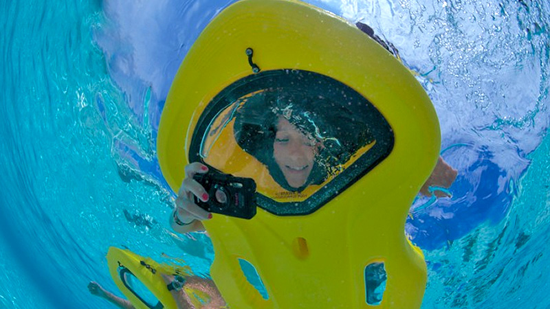 A Kick Board With A View Lets You Snorkel Without Submerging