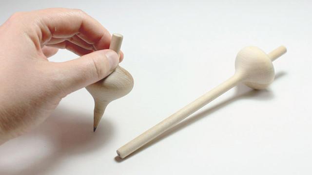These Pencils Eventually Sharpen Into Spinning Tops
