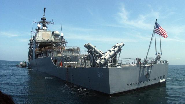A Drone Hit A Guided Missile Cruiser During A Weapons System Test