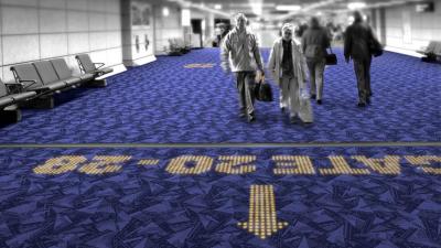 LED Carpets Guarantee You’ll Never Get Lost In An Airport Again