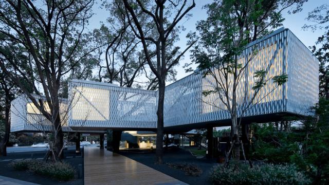 This Stilted Shanghai Office Building Is A Bridge Amongst The Trees