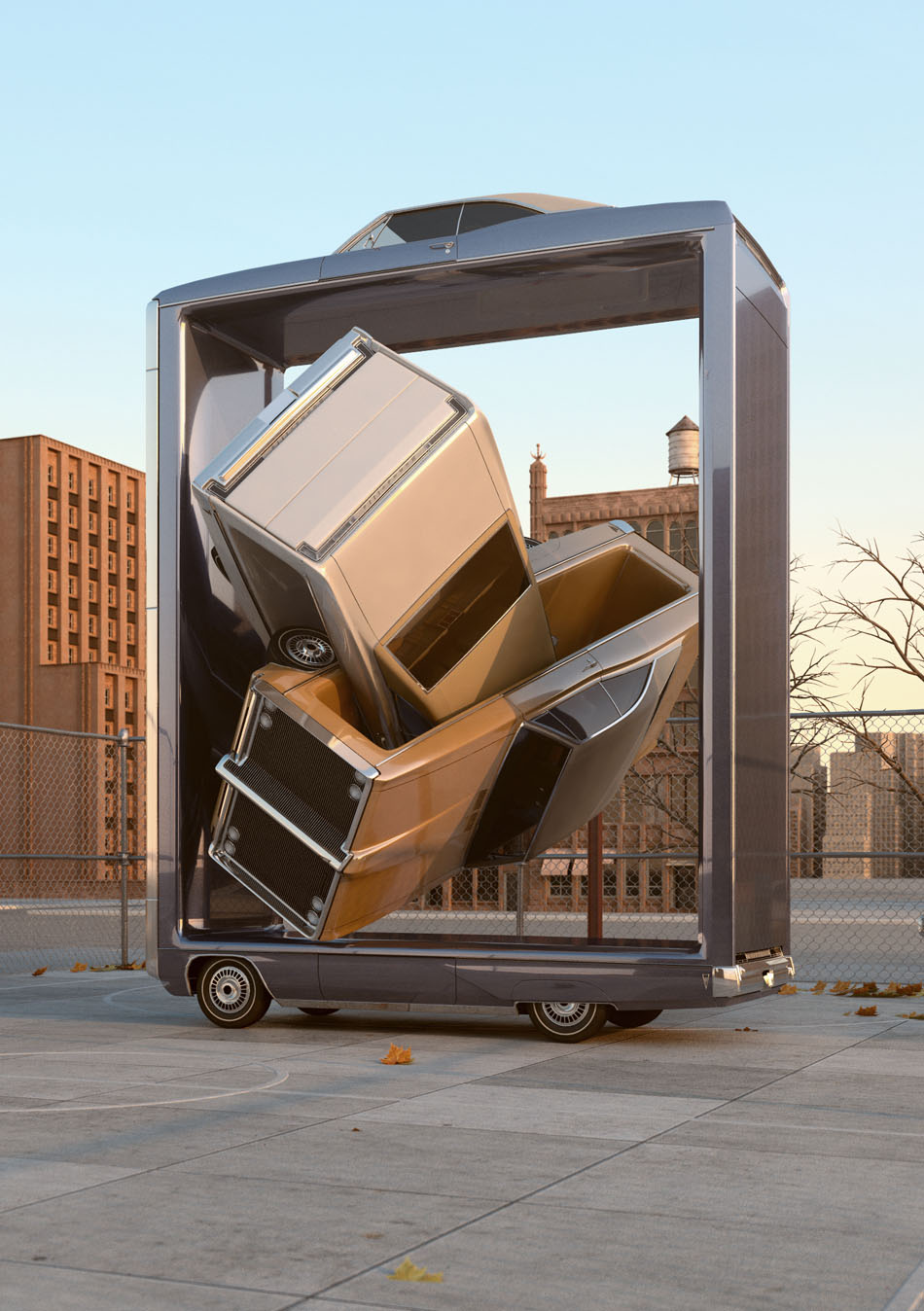 Auto Aerobics: Hyperrealistic Images Of Outrageously Weird Cars