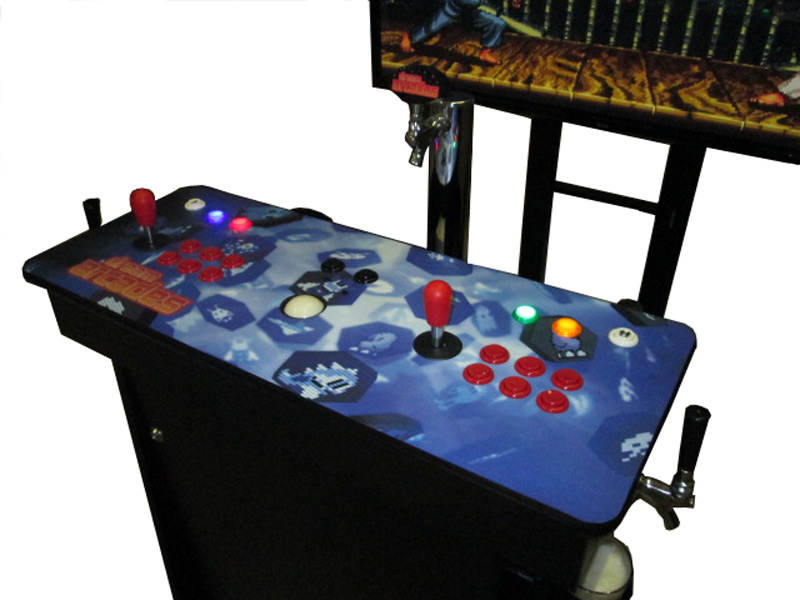 You Know You Want This 60-Inch HD Arcade Machine With A Built-In Kegerator