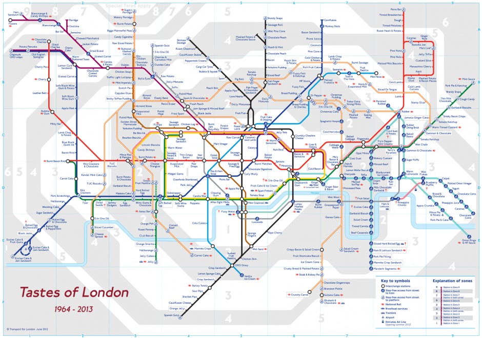 Mapping The London Tube, By Taste