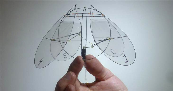Four-Winged Flying Robot Drifts On Breezes Like An Airborne Jellyfish