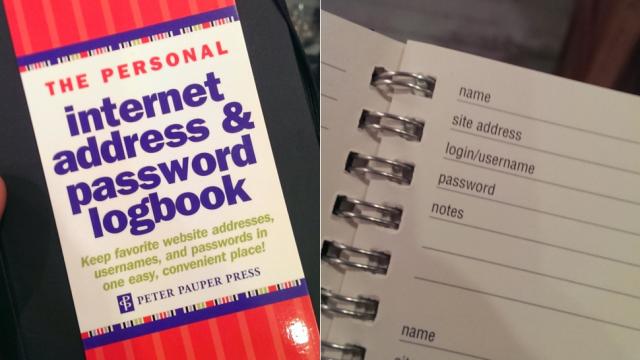 Internet Password Logbooks Shouldn’t Be A Thing