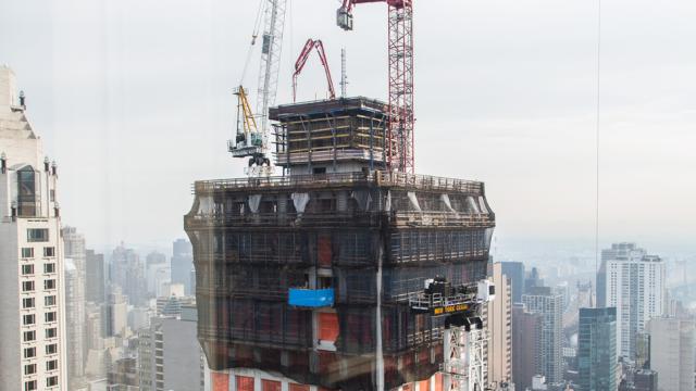 The Construction Of 432 Park, Located A Block South Of West 57th In New York City, On The Former Sit