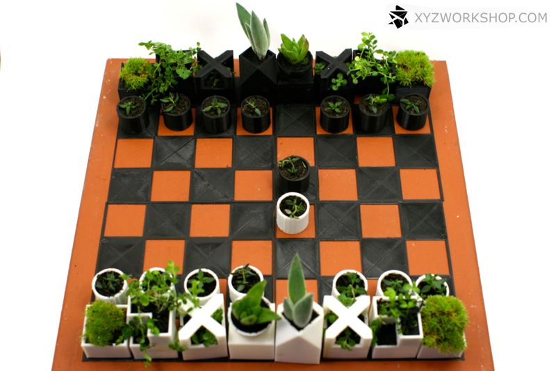 Play Chess And Plant Herbs On This Bauhaus-Inspired Game Board