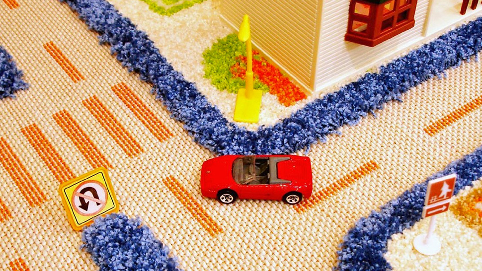 3D Carpet Playmats Keep Hot Wheels Cars Safely On The Road