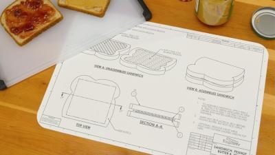 Blueprint Placemats Help You Engineer The World’s Simplest Meals