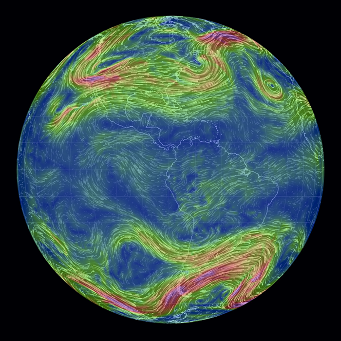 Be Totally Entranced By These Technicolour Winds Swirling Around Earth