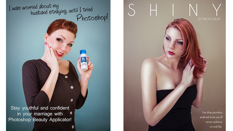 Photoshop Parody Ads Show The Depressing Truth About Filtered Beauty