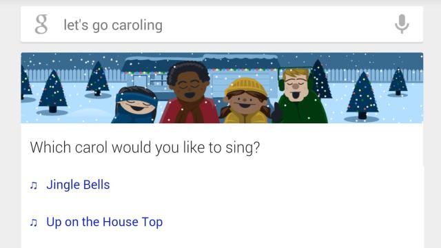 Google Now Wants To Go Christmas Caroling With You