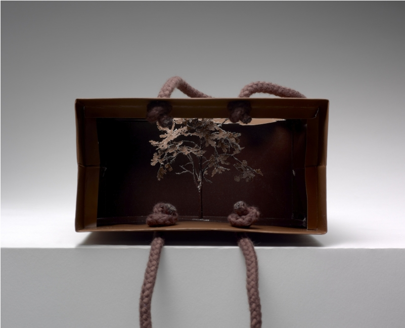Tiny, Intricate Trees Cut From Discarded Shopping Bags