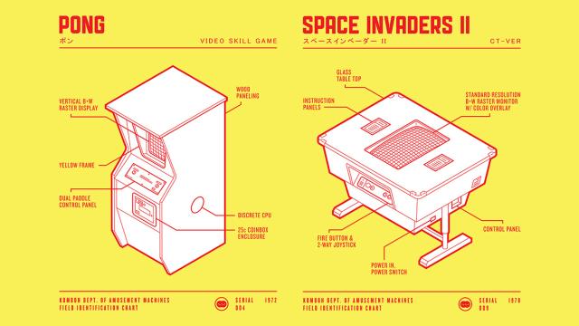 Classic Arcade Game Designs Illustrated As A Field Guide