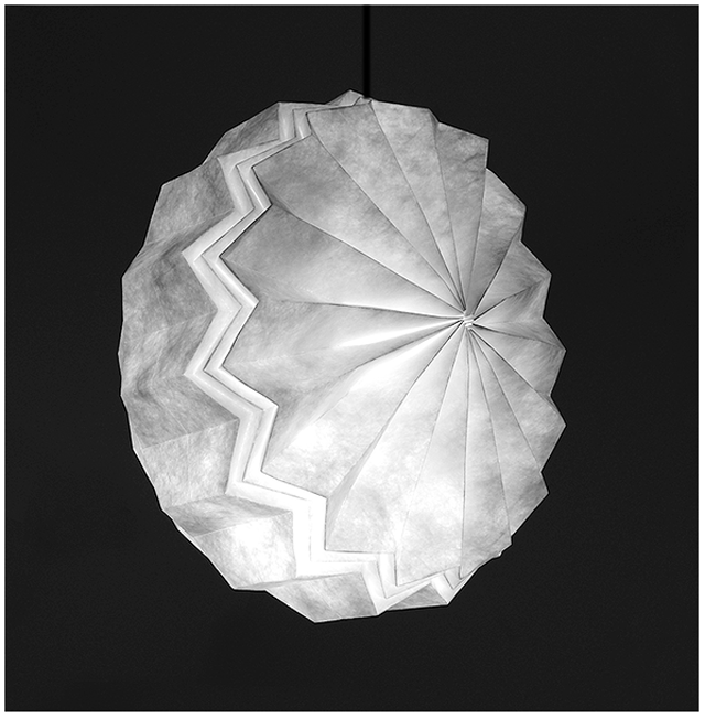 Beautiful Light Fixtures Folded From A Single Sheet Of Tyvek