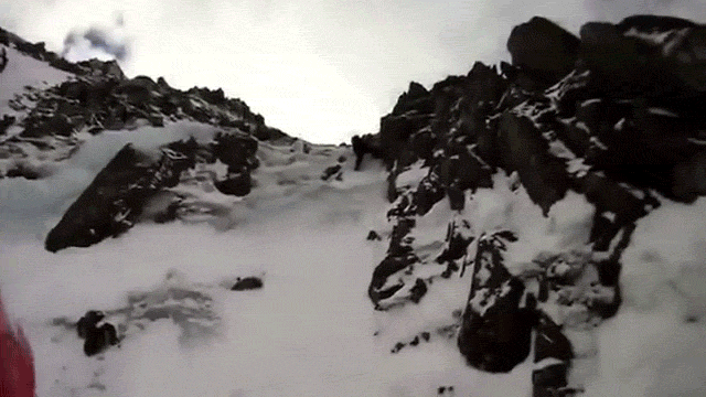Ice Climber Impossibly Survives A Punishing Fall From Ice Wall