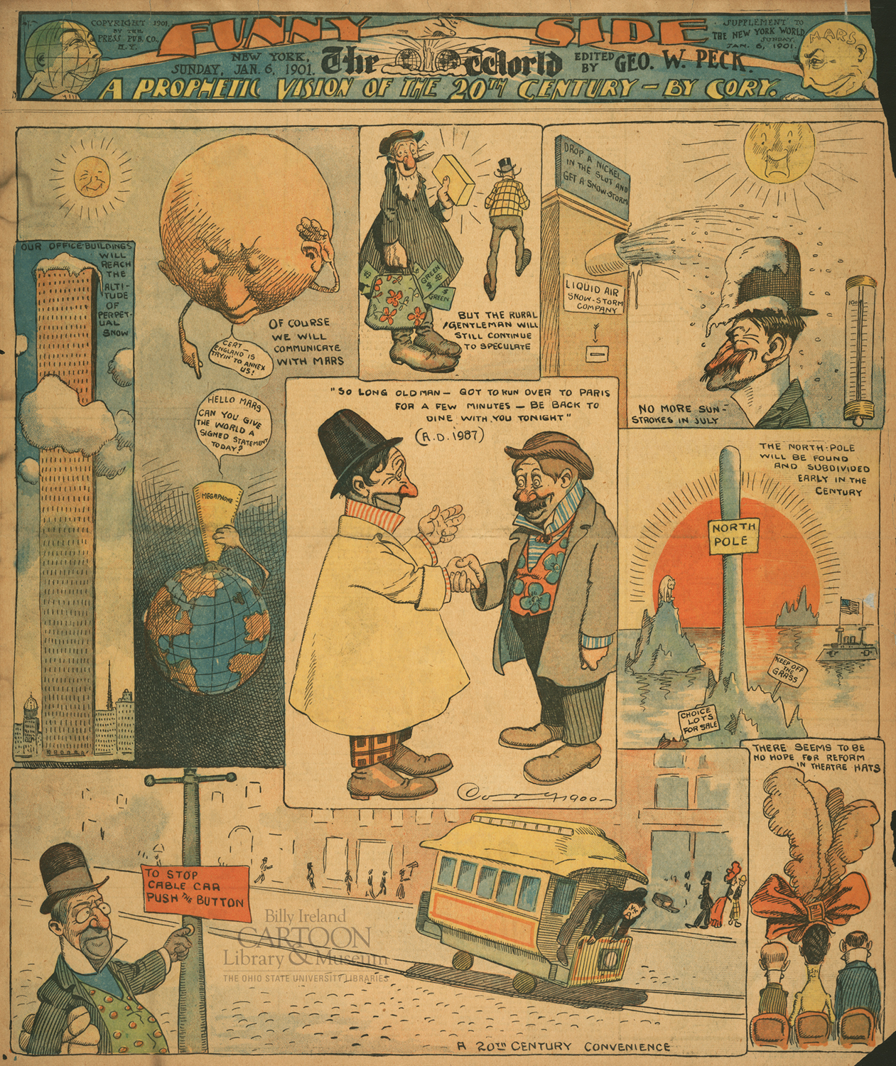 This 1901 Cartoon Takes A Humorous Look At The Future Of New York