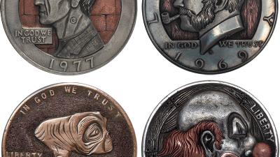 Watch A Coin Transformed Into A Tiny, Intricate Sculpture