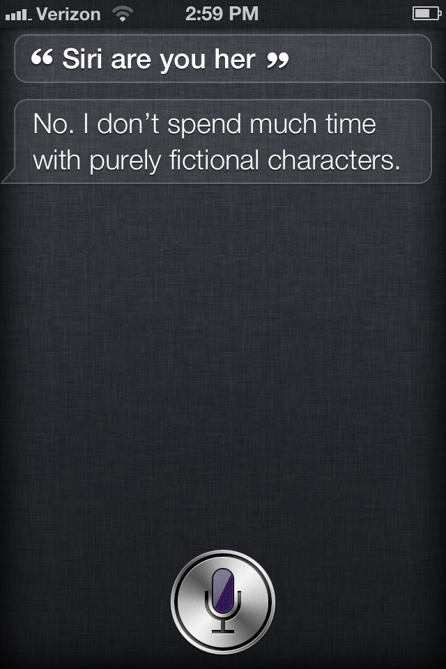 Wow, Siri Does Not Like Being Asked About Spike Jonze’s Her