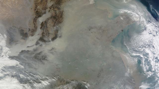 Astonishing Satellite Image Shows China Covered With Pollution