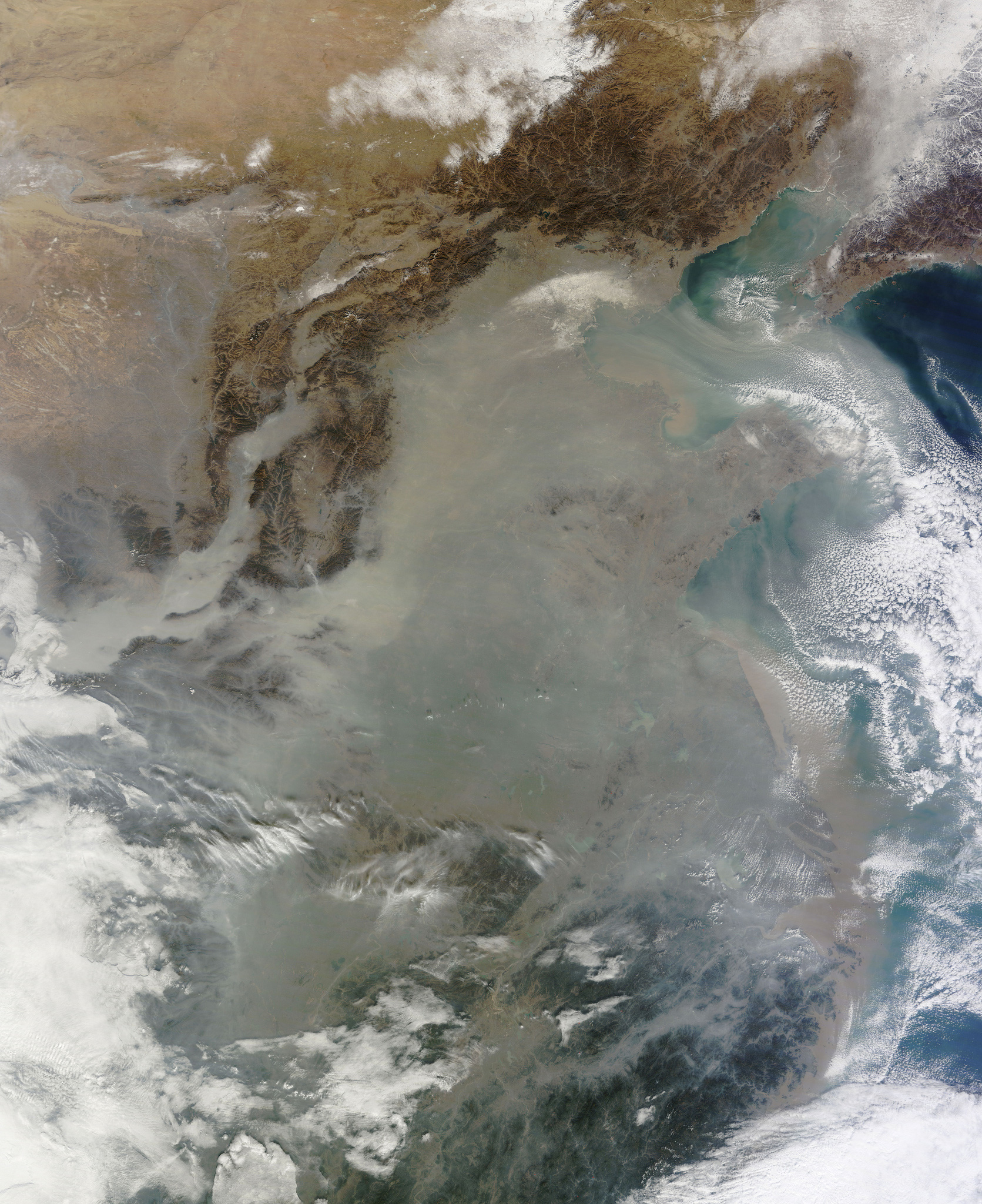 Astonishing Satellite Image Shows China Covered With Pollution