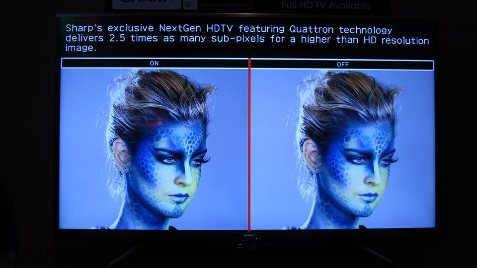 Sharp’s New Quattron Plus TV Isn’t 4K, But It Can Fake It