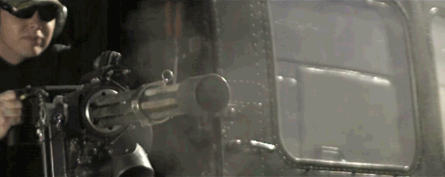 Amazing Video Of A Six-Barrelled Minigun Firing In Super-Slow Motion