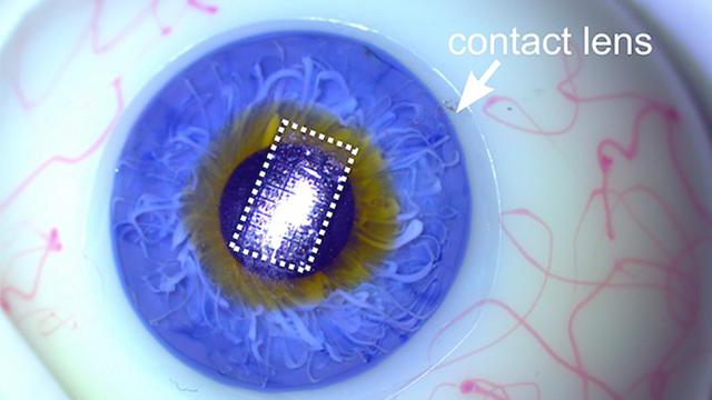 Science Makes A Circuit So Thin It Can Sit On A Contact Lens