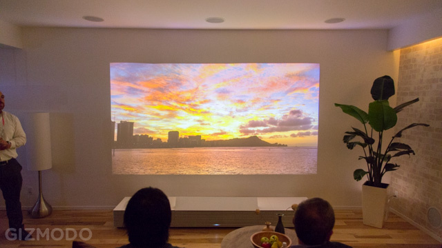 Eyes On: Sony’s Ultra Short-Throw 4K Projector Sure Lights Up A Room