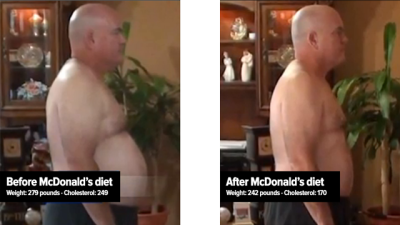 Man Loses 17kg By Eating Exclusively At McDonald’s For 90 Days