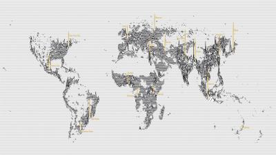 The World’s Most (And Least) Populous Places Revealed In A Single Map