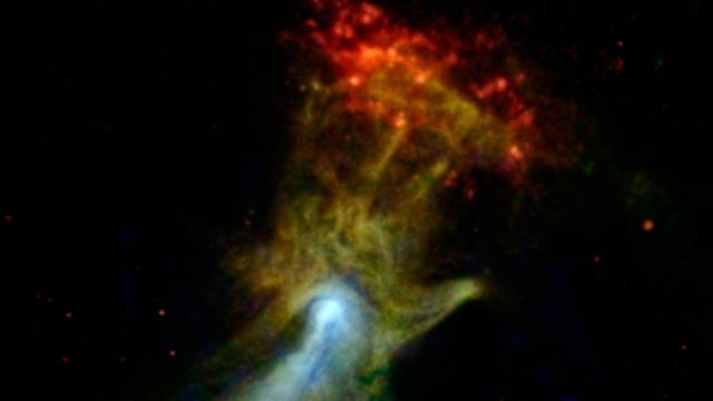 NASA Captures The Flaming Fist Of God 17,000 Light-Years Away From Us