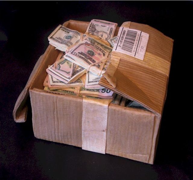 This Pile Of Cash Is Actually Just Carved Wood