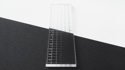 The Gradient Markings On This Ruler Are Visible On Light Or Dark Paper
