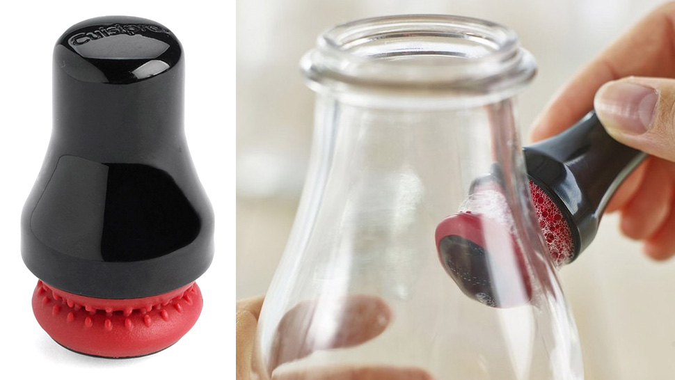 This Brilliant Magnetic Scrubber Cleans Glassware Inside And Out