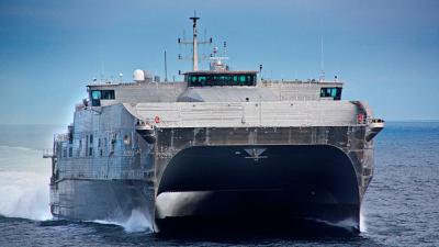 Monster Machines: US Navy Launches New High-Speed Catamaran