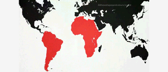 Fact: Africa And South America Look Like A Tyrannosaurus Rex