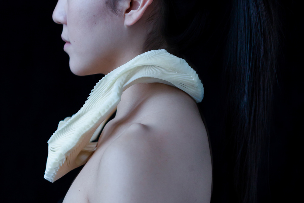 These Intricate Collars Look Like Fish Bones, Are Actually 3D-Printed