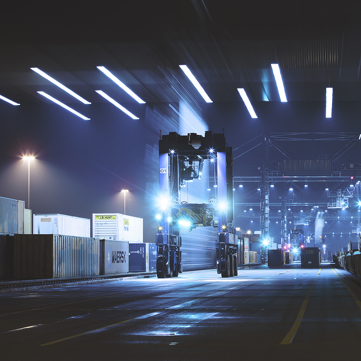The Eye-Popping Science Fiction Of Freight Yards At Night
