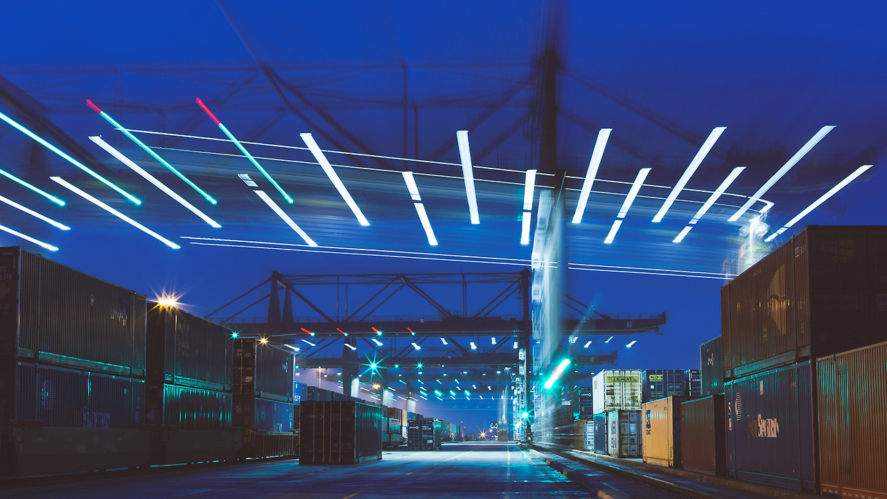 The Eye-Popping Science Fiction Of Freight Yards At Night