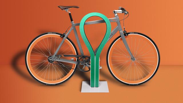 This Colourful Rubber Bike Rack Won’t Scratch Or Ding Your Favourite Ride