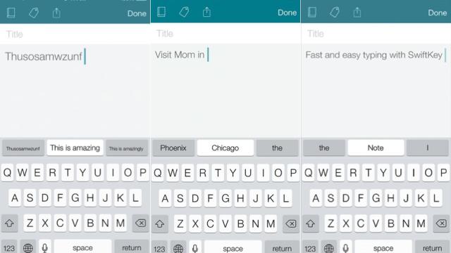 SwiftKey Comes To iOS! (Inside A Note-Taking App)