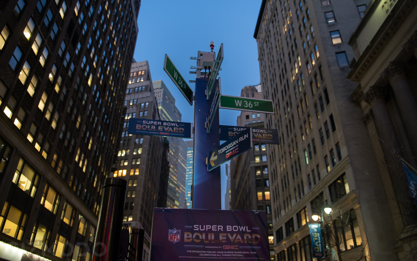 A Walk Though NYC’s Insane Super Bowl Boulevard
