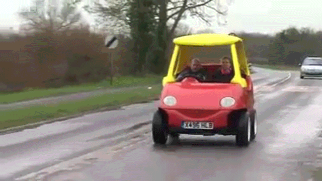 Adult-sized Child Made A Street Legal Little Tikes Car That Goes 112km/h