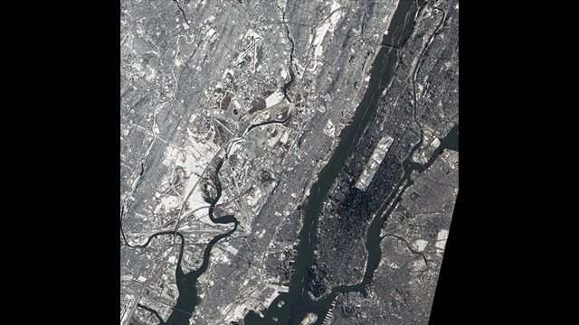 The Super Bowl XLVIII Seen From Space