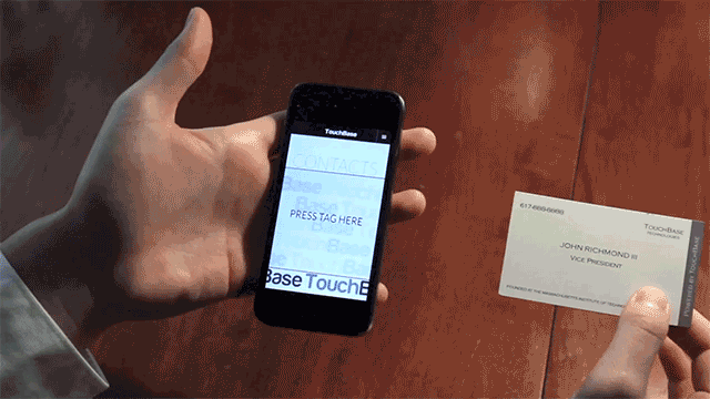 Your Smartphone’s Touchscreen Can Read These Magical Business Cards