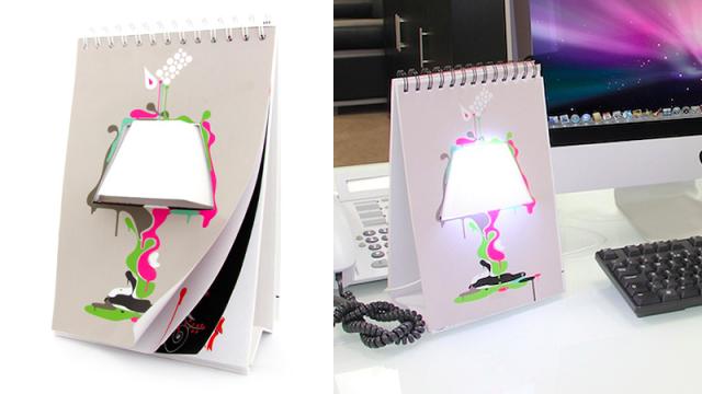 You Can Doodle Any Design On This Notebook Desk Lamp
