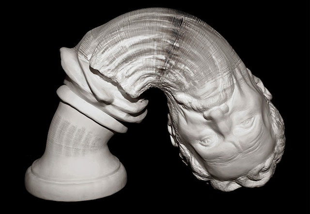 You Can Stretch Out These Fake Marble Sculptures Like A Slinky