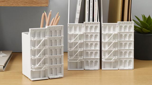 Intricate Architectural Office Supplies Put A Skyline On Your Desk
